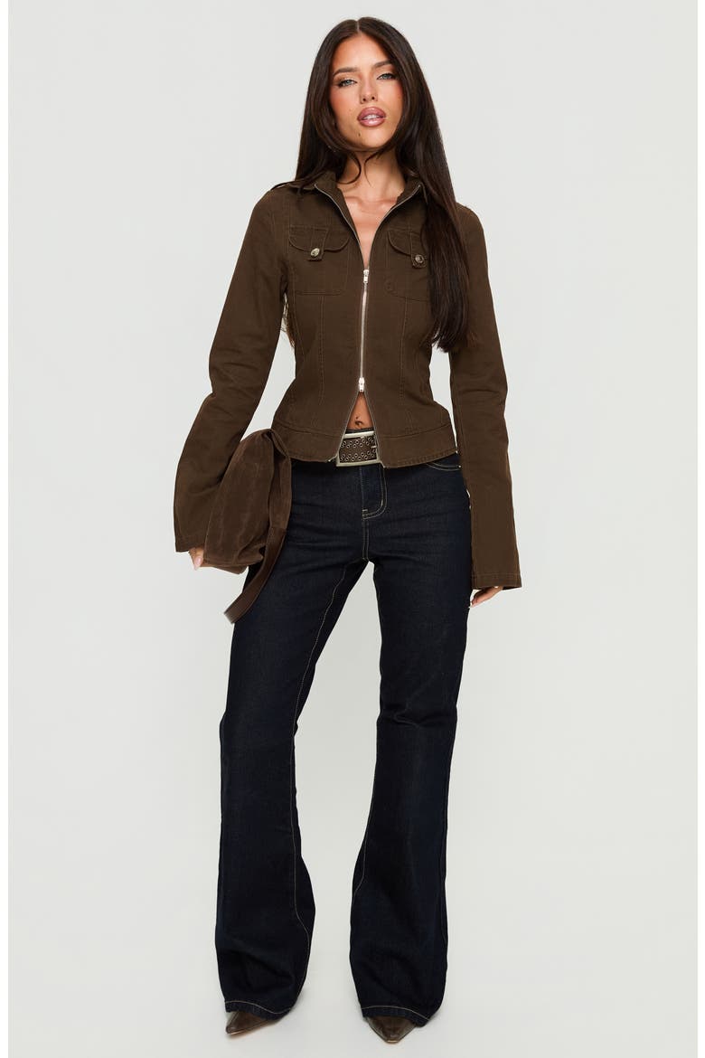 Kelehan Zip Jacket, Alternate, color, STONEWASHED BROWN