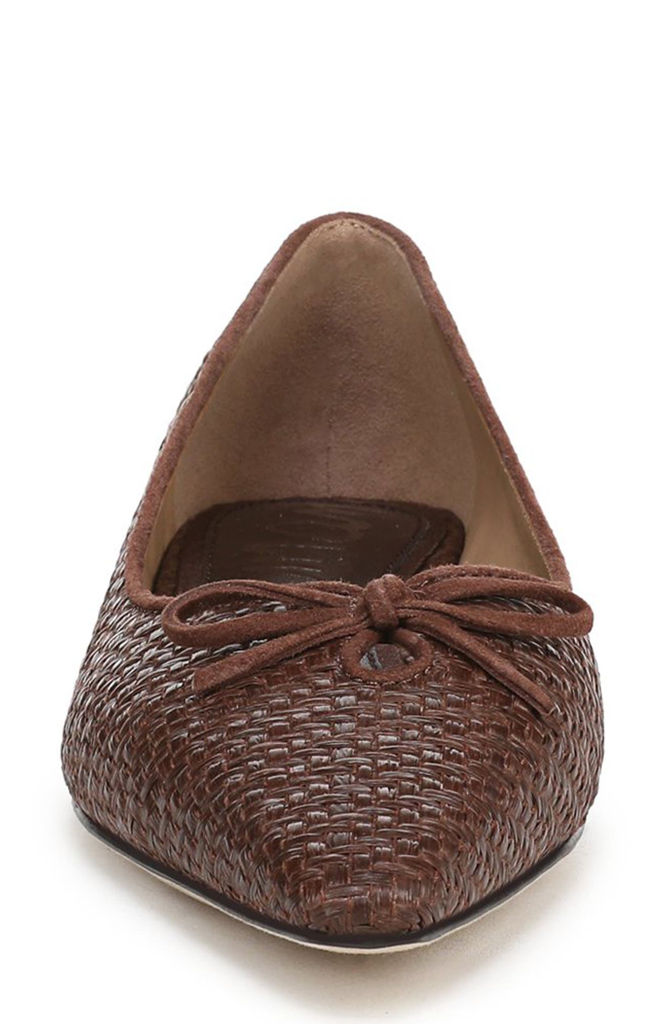 Esmira 2 Bow Flat, Alternate, color, BOURBON