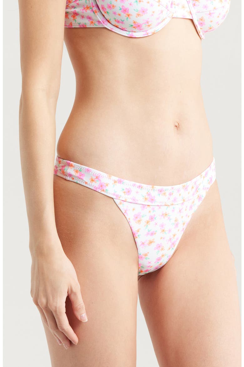 Wide Band Bikini Bottoms, Alternate, color, FLAMINGO FLORA