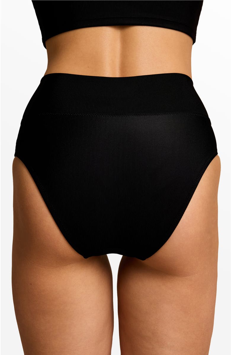 Pepper High Waisted Bikini Bottom, Main, color, Black