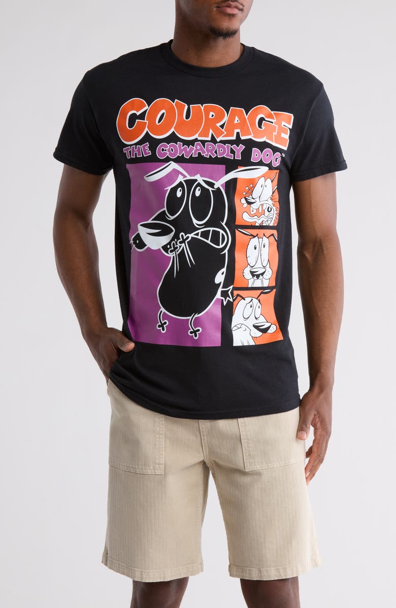 Ripple Junction Courage the Cowardly Dog Cotton Graphic T-Shirt, Main, color, 