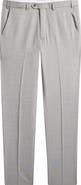 Emporio Armani Grey Textured Virgin Wool Dress Pants