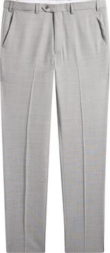 Emporio Armani Grey Textured Virgin Wool Dress Pants