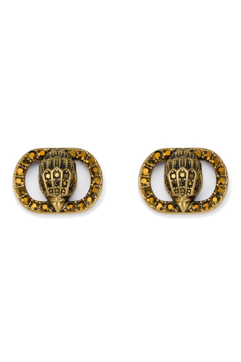 Chelsea Eagle Stud Earrings, Main, color, BRASS