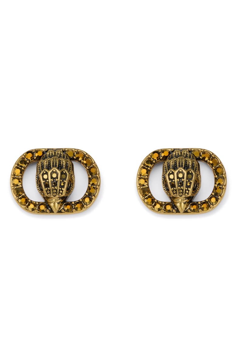 Kurt Geiger London Chelsea Eagle Stud Earrings, Main, color, Brass