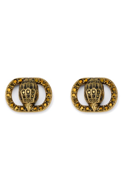 Kurt Geiger London Chelsea Eagle Stud Earrings In Gold