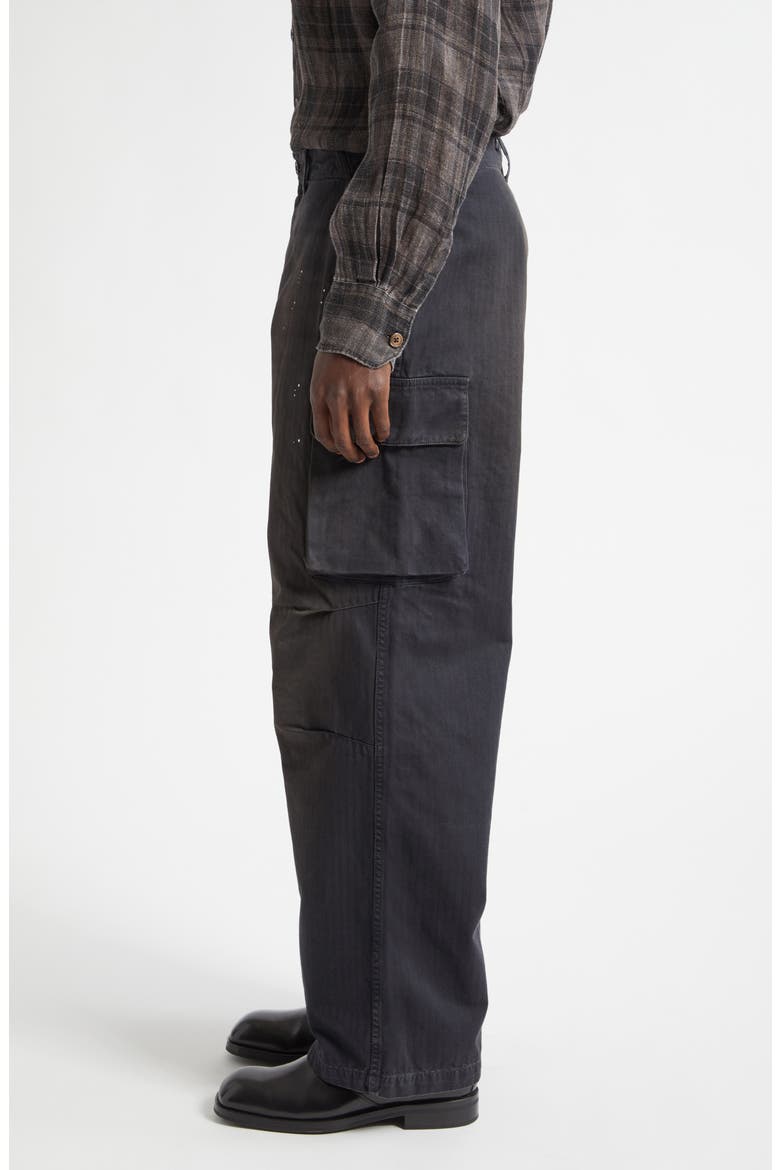 Mount Paint Splattered Cotton Herringbone Cargo Pants, Alternate, color, NEBULA WASH JUNGLE HERRINGBONE