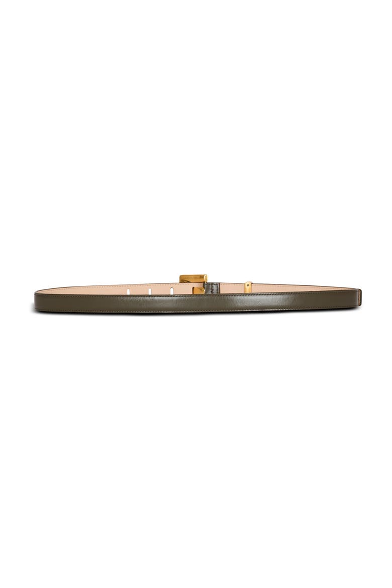Anthem smooth leather belt, Alternate, color, green