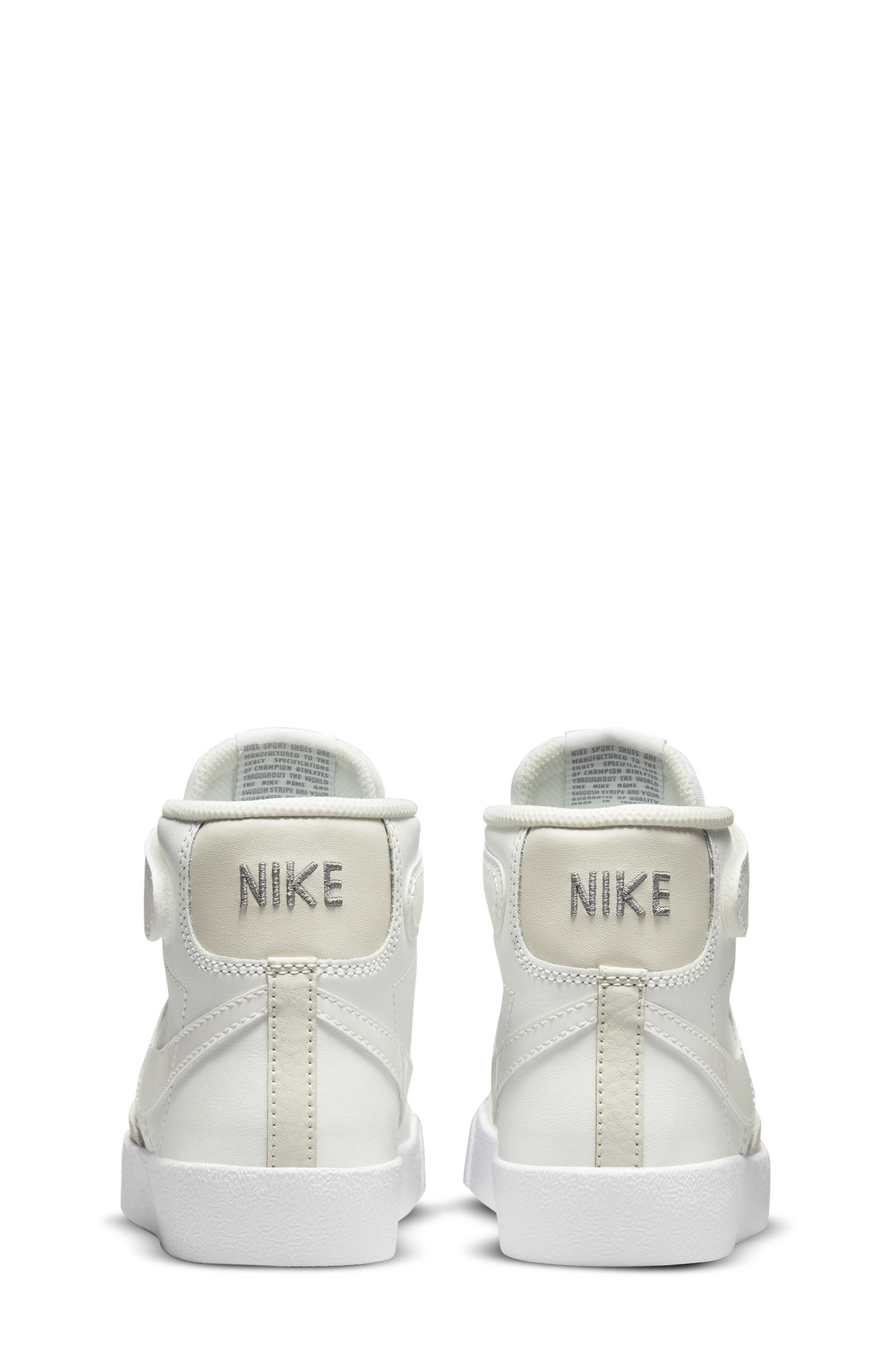 Kids' Blazer Mid '77 High Top Sneaker, Alternate, color, WHITE/ CLEAR/ BROWN/ WHITE
