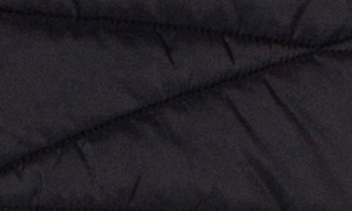 Liverpool Los Angeles Quilted Mixed Media Vest In Black