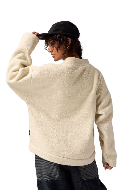 Backcountry Wander Pile-fleece Mock-neck Top In Neutral