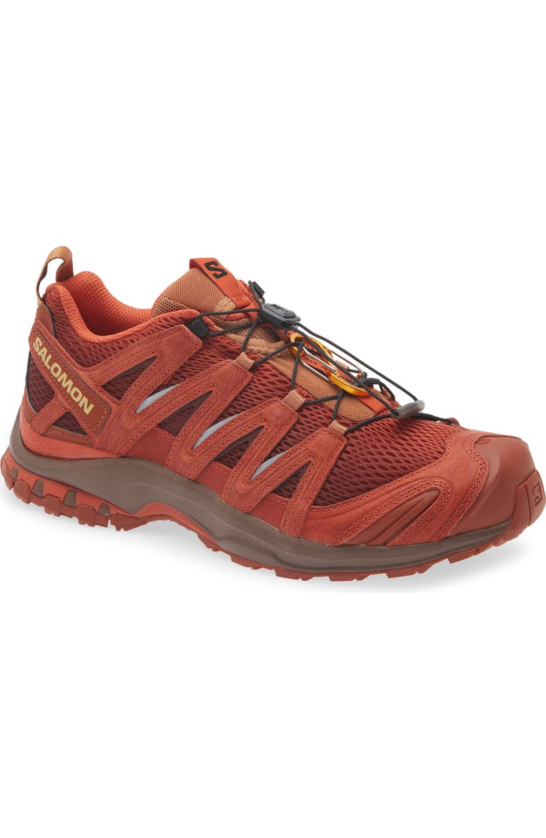 Salomon XA Pro 3D Red Ashes Trail Sneaker, Main, color, Pecan Brown/ Chili/ Mustang