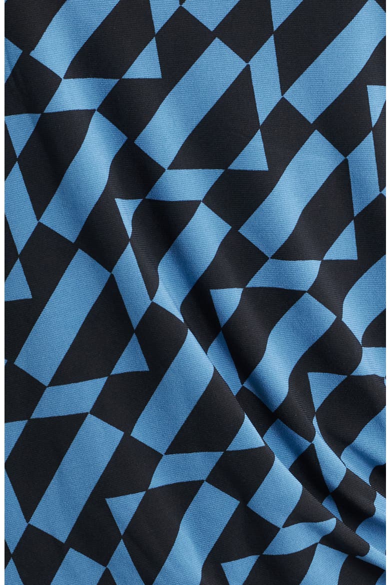 Ruched Rivet Long Sleeve Jersey Top, Alternate, color, ANNE BLACK/ DUTCH BLUE