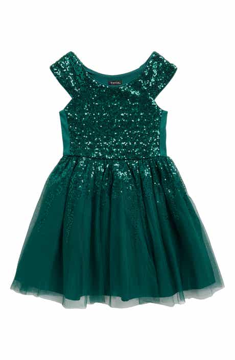 Kids' Sequin & Mesh Dress