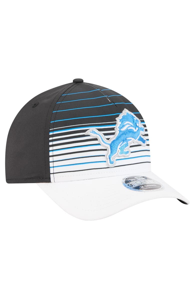 New Era Men's New Era  White/Black Detroit Lions Adventure Gradient 9FORTY M-Crown A-Frame Adjustable Hat, Alternate, color, 