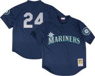 PROFILE Men's Profile Navy Seattle Mariners Big & Tall Cooperstown Collection Mesh Batting Practice Jersey