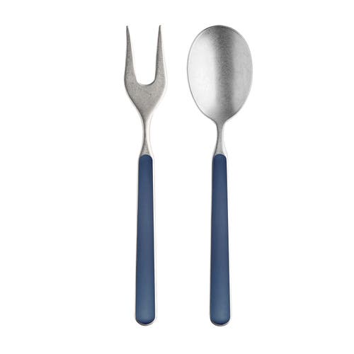Mepra Fantasia Pewter Serving Set In Blue