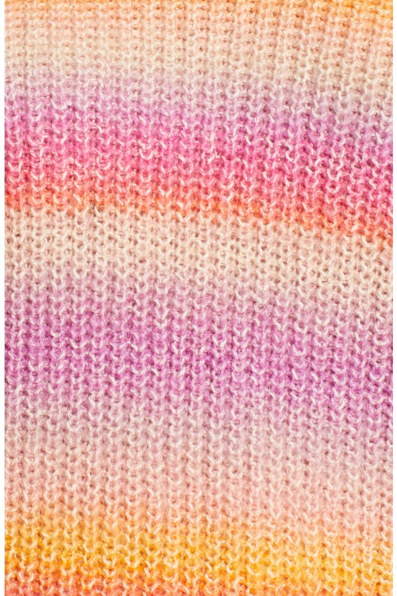 Brinkley Mock Neck Sweater, Alternate, color, PINK MULTI