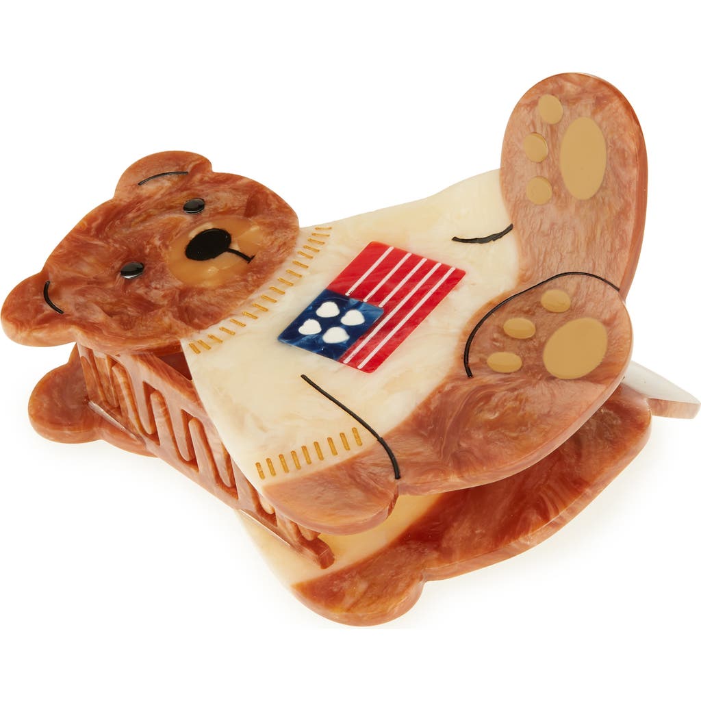 Solar Eclipse Americana Teddy Claw Clip In Brown