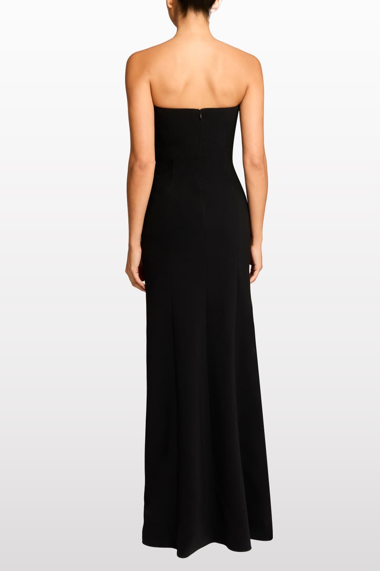 Lust Strapless Maxi Dress, Alternate, color, Liquorice