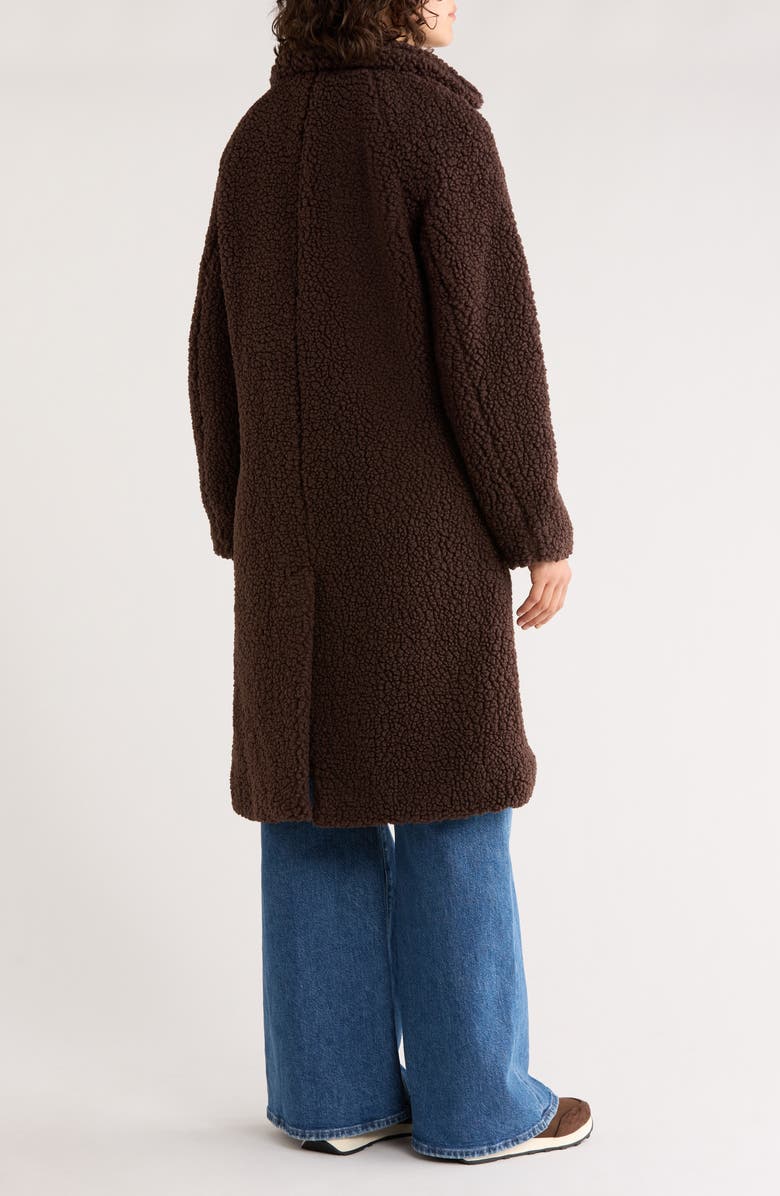 Lucky Brand Missy Teddy Coat, Alternate, color, Chocolate