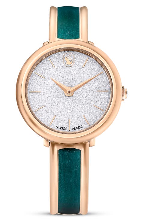 Crystalline Braclet Watch, 32mm