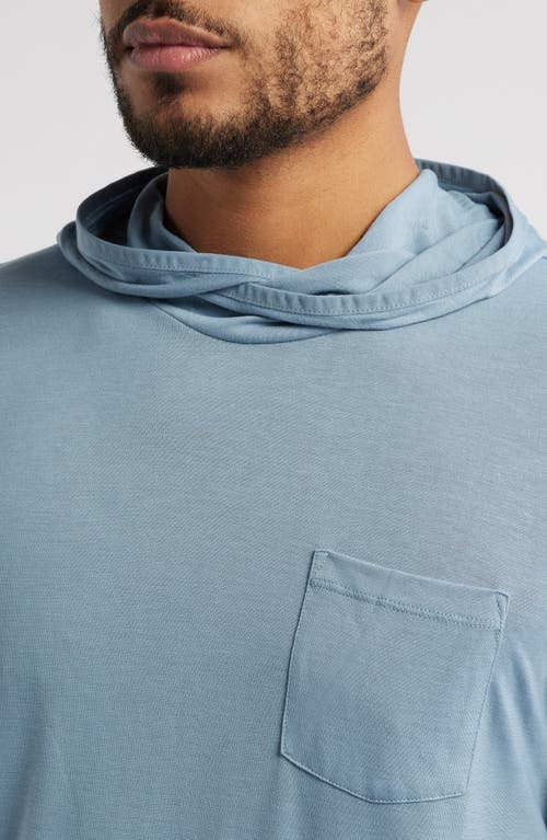 Free Fly Camouflage Lightweight Upf 20+ Hoodie In Blue Fog
