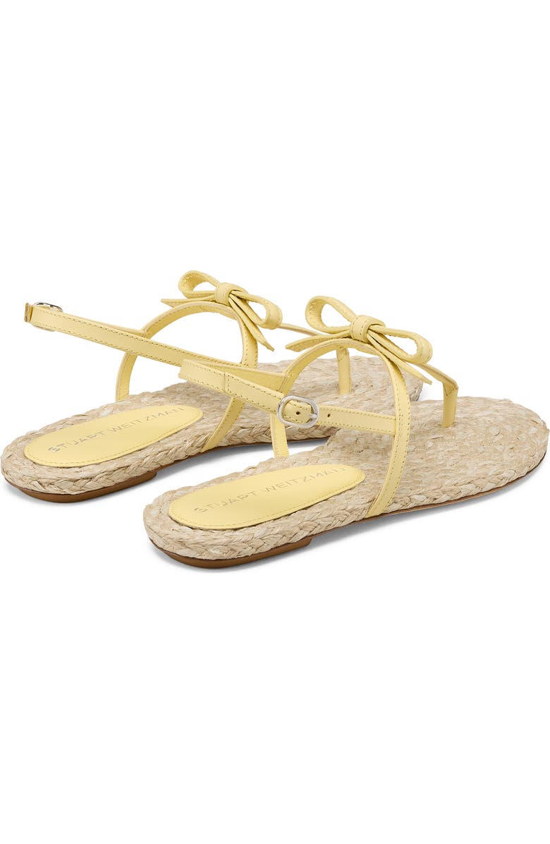 Stuart Weitzman Felicity Slingback Espadrille Sandal, Alternate, color, Lemon Chiffon/Natura