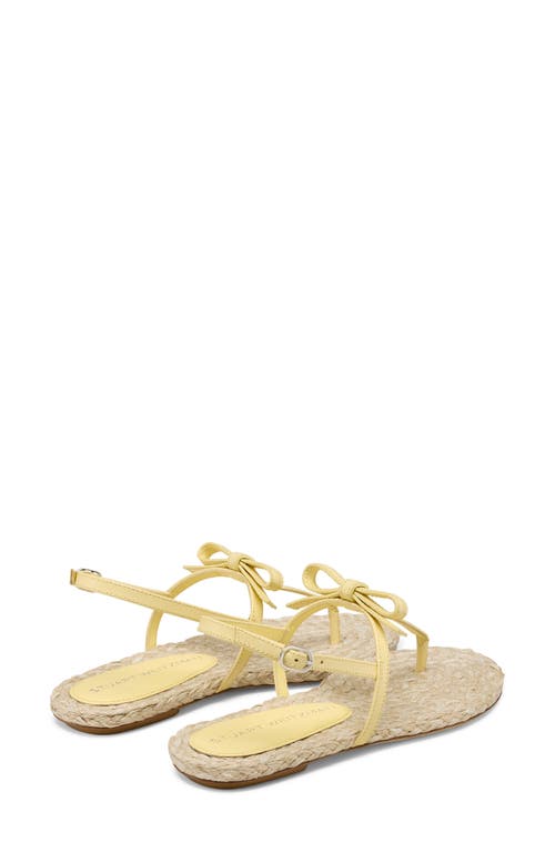 Stuart Weitzman Felicity Leather Bow Espadrille Sandals