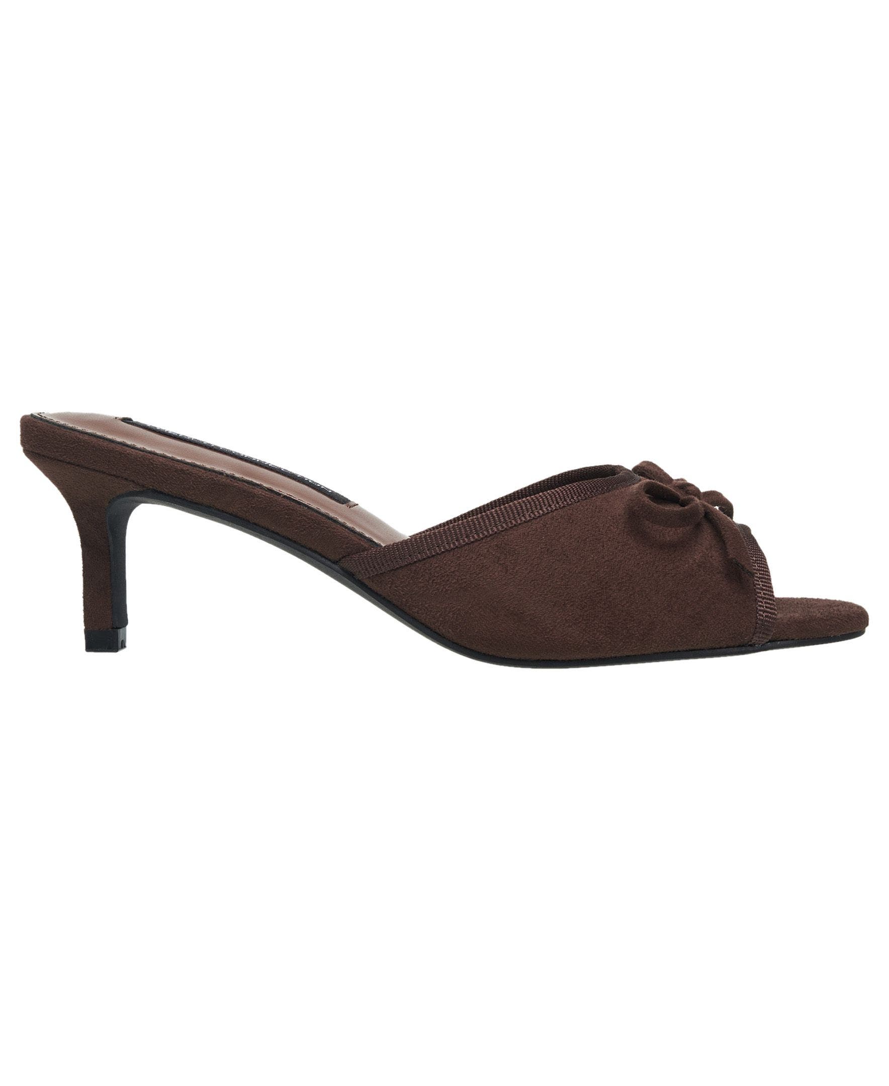 Dotty Faux Suede Heel, Alternate, color, Brown