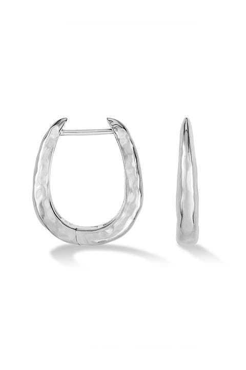 Large Horseshoe Nomad Huggie Hoops