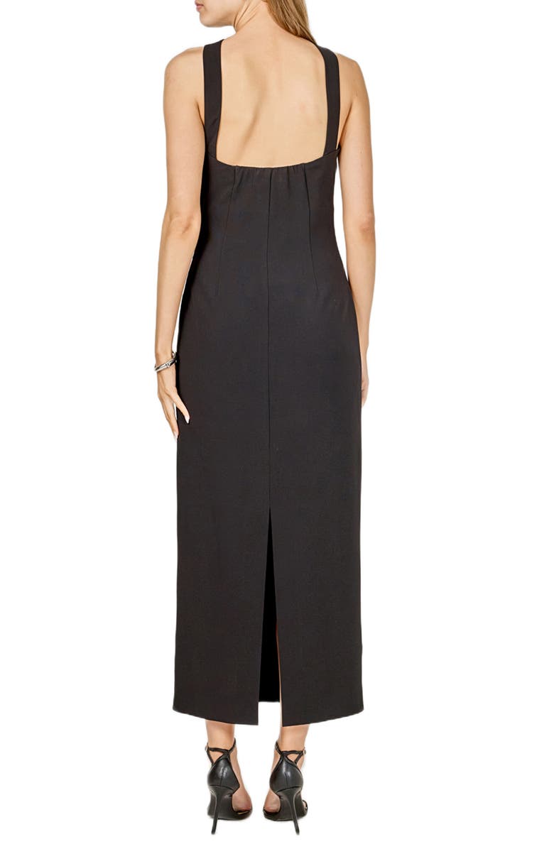 Endless Rose Neck Detail Cocktail Dress, Alternate, color, Black