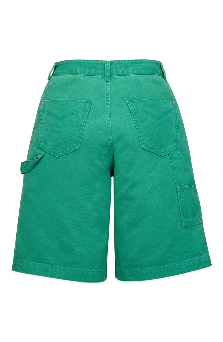 MCM X KASINA Bandana Monogram Shorts in Denim Jacquard, Alternate, color, 