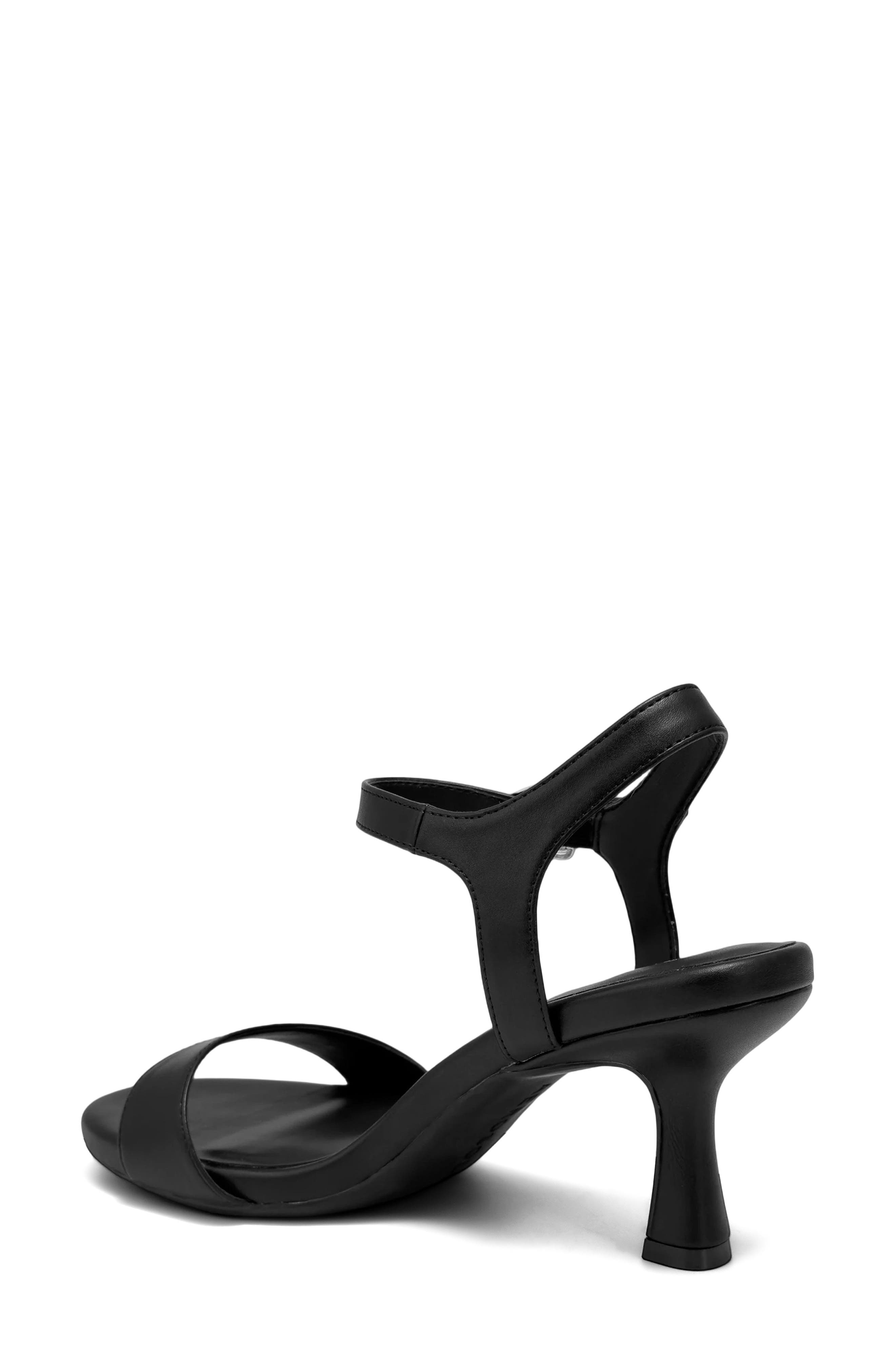 Aerosoles Divia Ankle Strap Sandal, Alternate, color, Black Fx Nappa