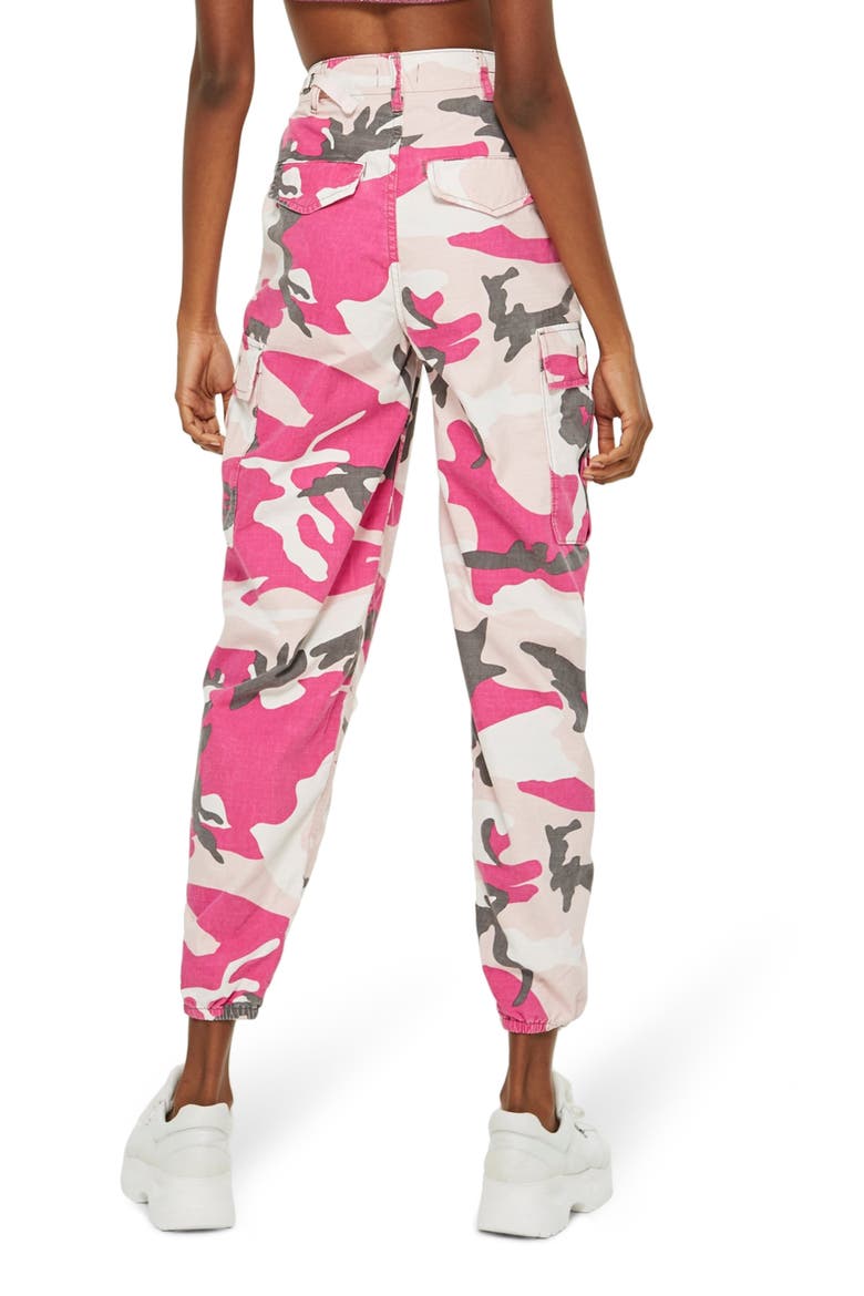 Camo Trousers, Alternate, color, PINK MULTI