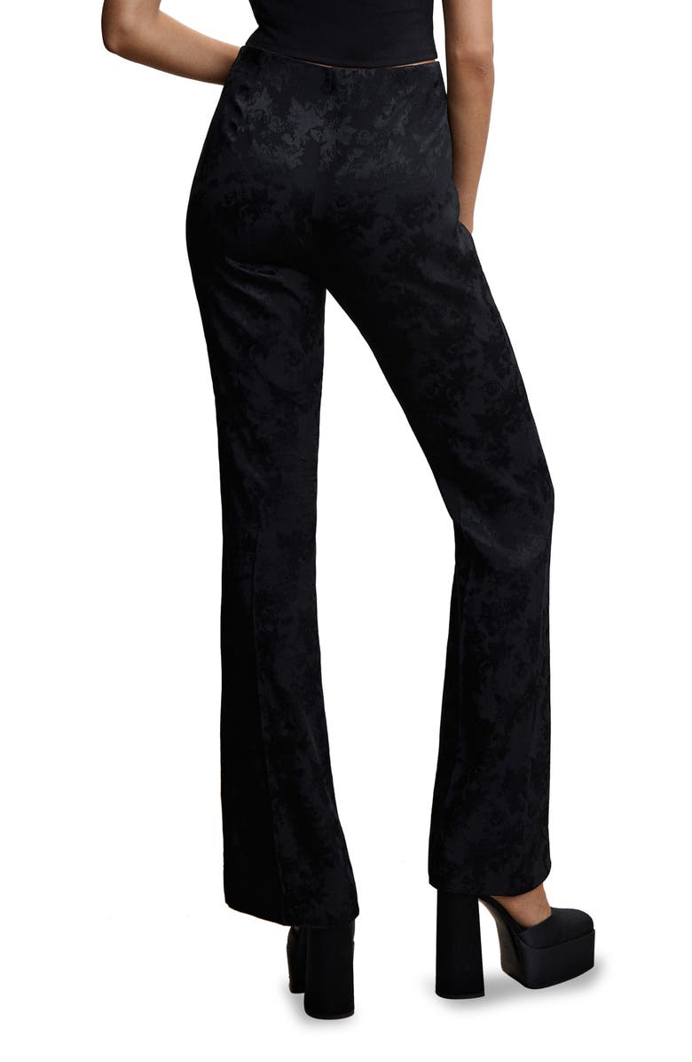 MANGO Floral Jacquard Trousers, Alternate, color, 