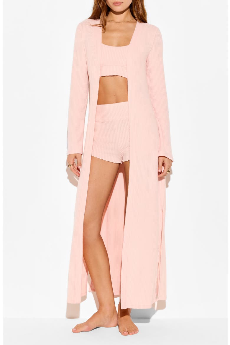 Vida Rib Duster, Alternate, color, BLUSH PINK