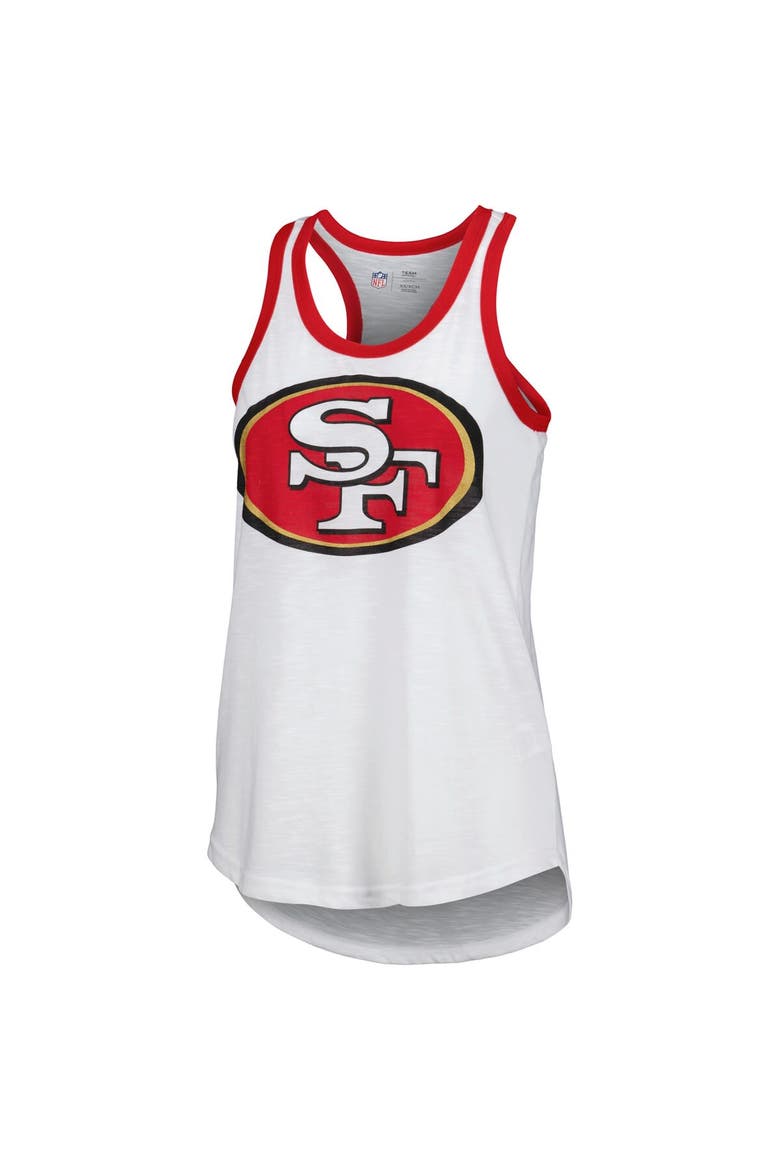 Women's G-III 4Her by Carl Banks White San Francisco 49ers Tater Tank Top, Alternate, color, White