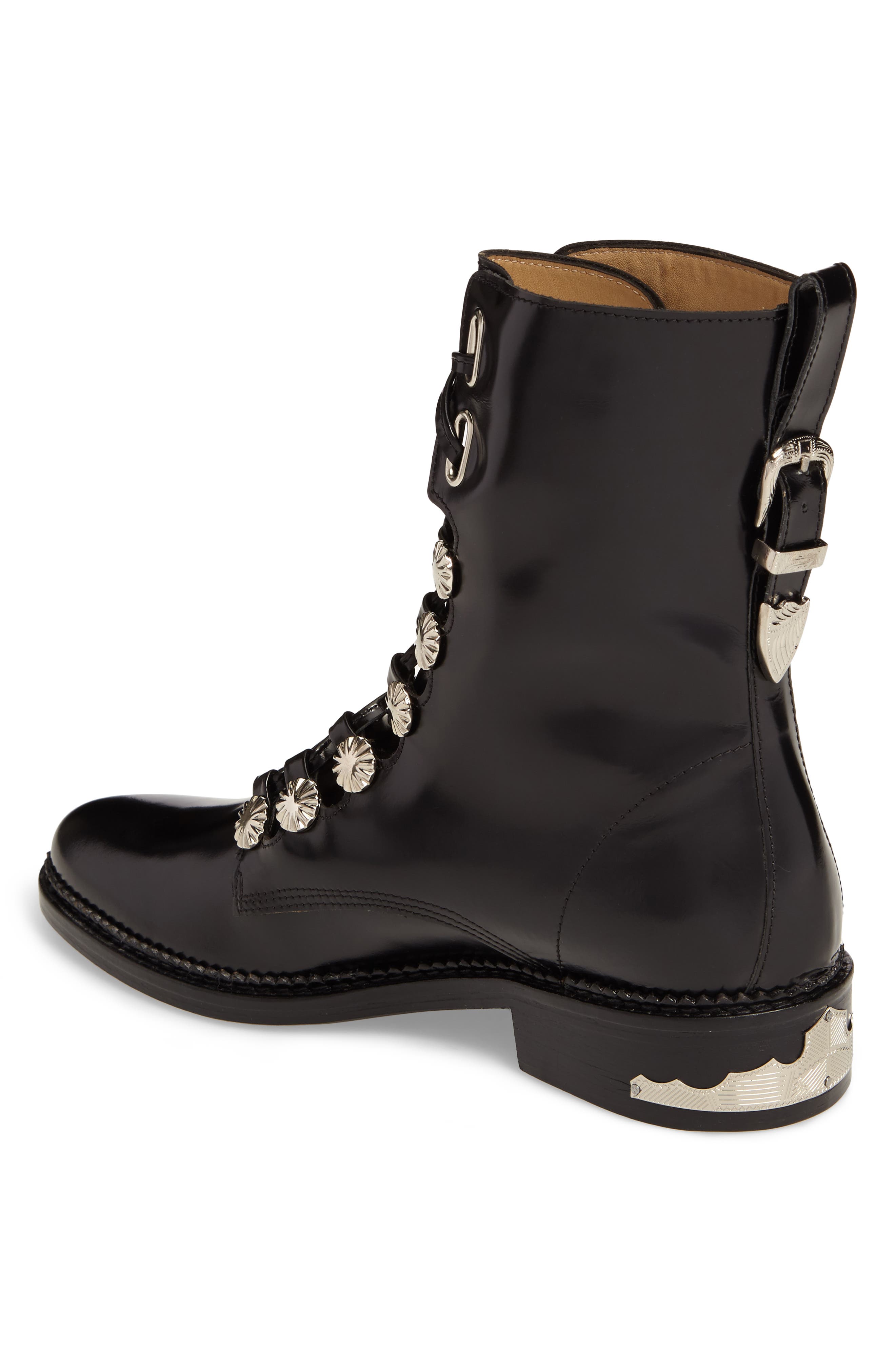 Toga Pulla Embellished Lace-Up Boot, Alternate, color, 