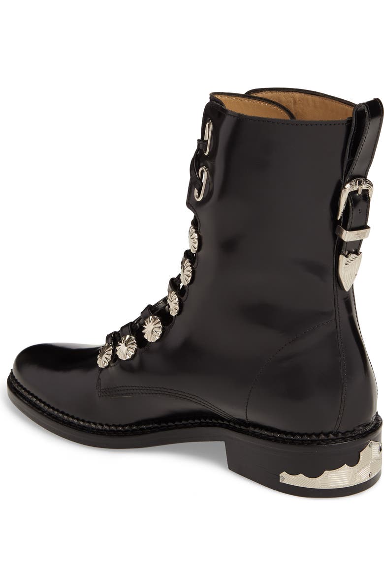 Toga Pulla Embellished Lace-Up Boot, Alternate, color,