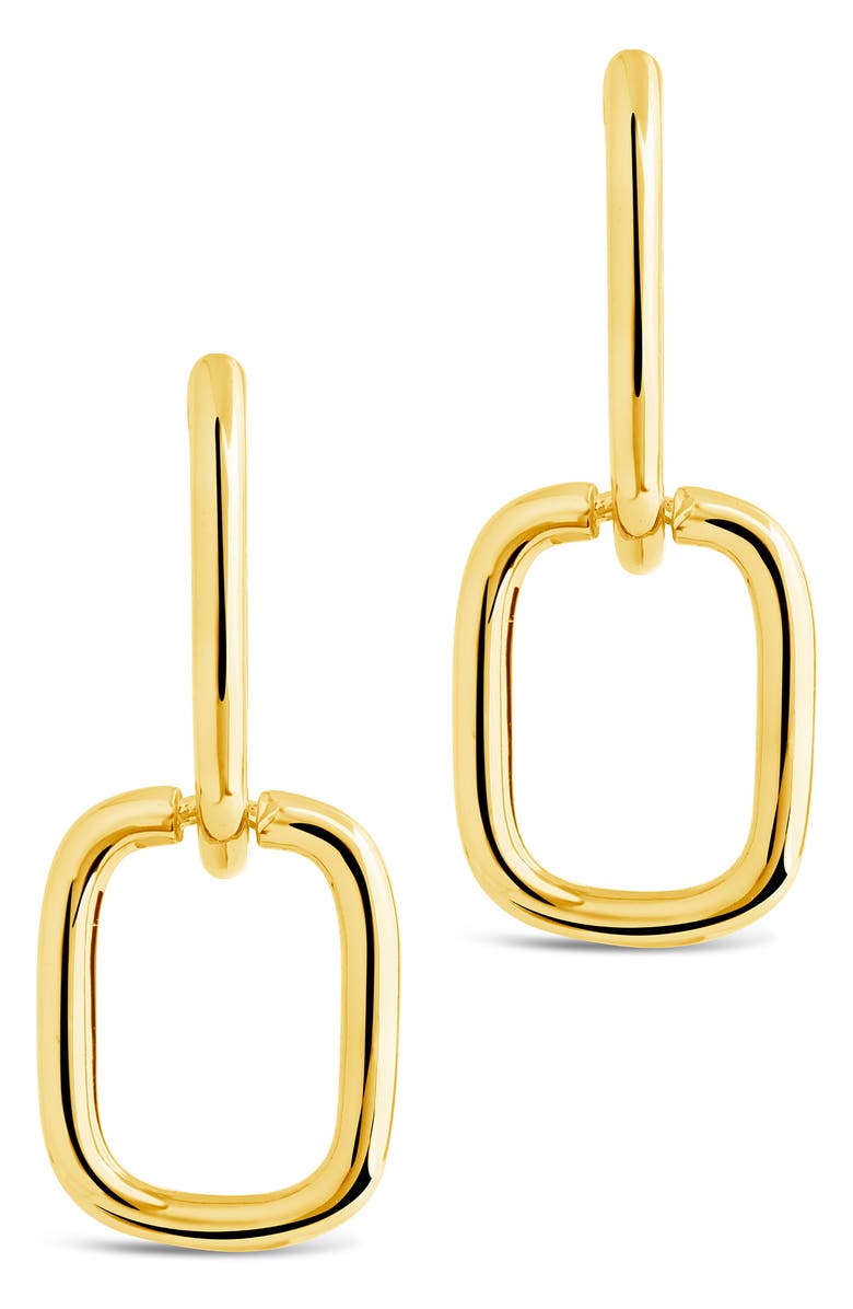 Sterling Forever Talani Link Drop Earrings, Alternate, color, Gold