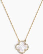 Electric Picks Icon White Clover Necklace