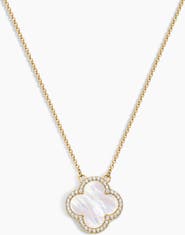 Electric Picks Icon White Clover Necklace