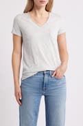 Caslon® Cotton & Modal V-Neck T-Shirt