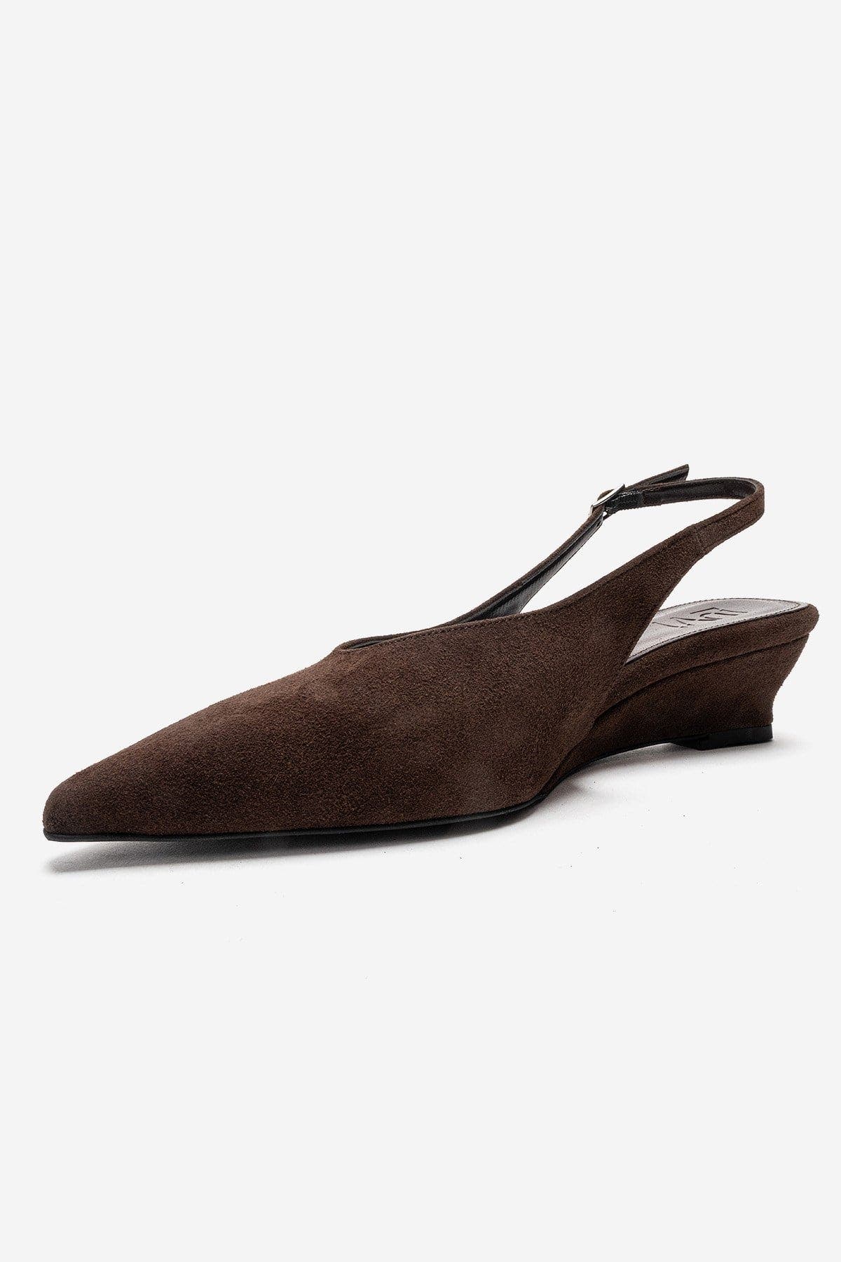 Prologue Shoes Cosella Slingback Pump, Alternate, color, Brown Suede