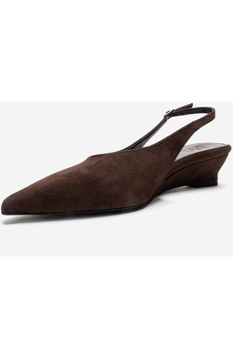 Prologue Shoes Cosella Slingback Pump, Alternate, color, Brown Suede