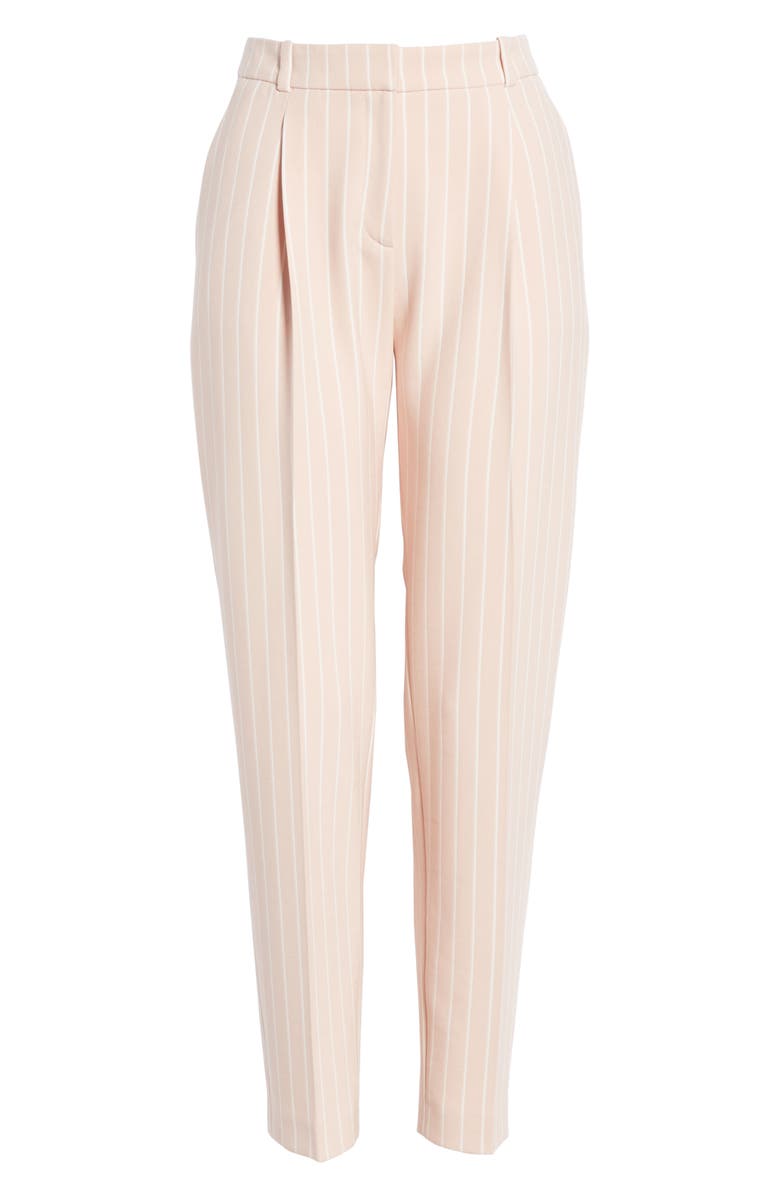 HUGO Harita Pinstripe Ankle Trousers, Alternate, color, 