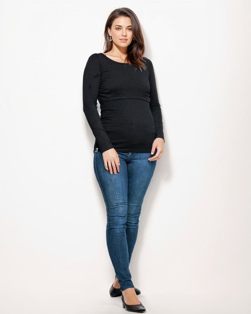 The Bshirt Womens Long Sleeve Nursing Top