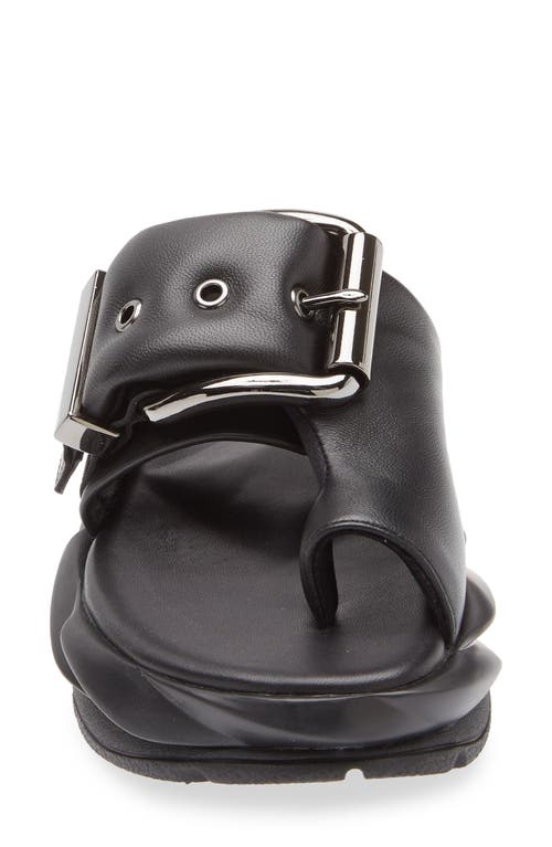 4ccccees Mellow Glow Toe Loop Platform Sandal In Black