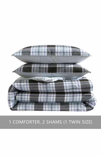 Lewis Plaid Comforter and Sham Set